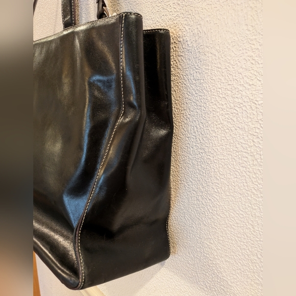 VTG 1990's Carolee Leather Tote - Picture 3 of 14